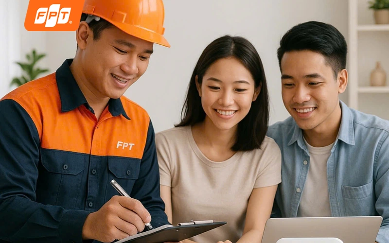 liên hệ ngay tổng đài FPT Connect, đội kỹ thuật sẽ có mặt nhanh chóng trong 48 giờ