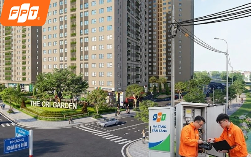 Chung cư Phường Khánh Hội có sẵn hạ tầng FPT giúp đấu nối nhanh chóng