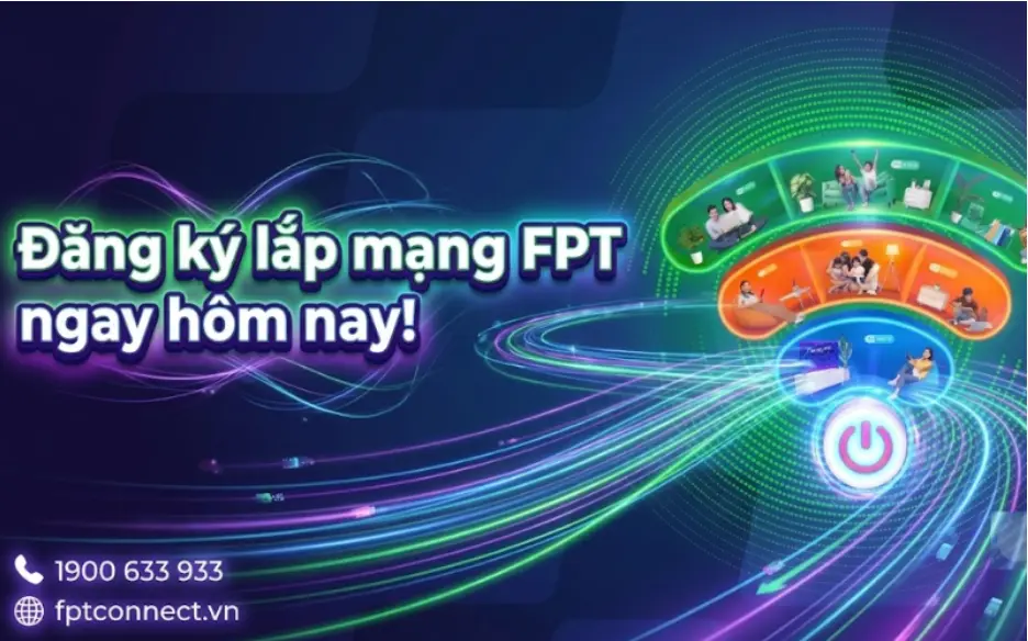 Kỹ thuật viên FPT Telecom khảo sát và lắp đặt mạng internet cáp quang tận nhà trong 24 giờ