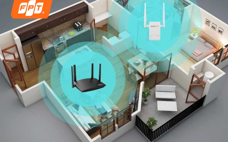 Giải pháp Wifi phủ sóng đồng đều khu sinh hoạt và kinh doanh nhà phố nhiều tầng