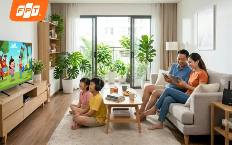 Internet đáp ứng nhu cầu học tập, làm việc và giải trí hằng ngày của hộ gia đình