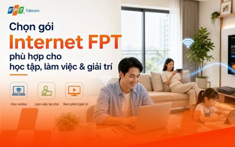 Lắp internet Wifi FPT Phường Bình Trị Đông cho gia đình trẻ