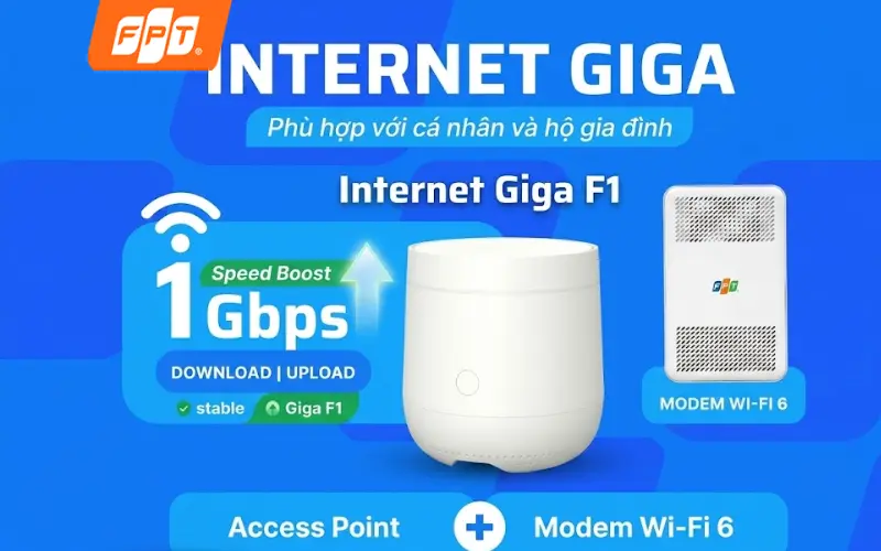 Access Point FPT hỗ trợ mở rộng vùng phủ sóng wifi tại Tân Bình