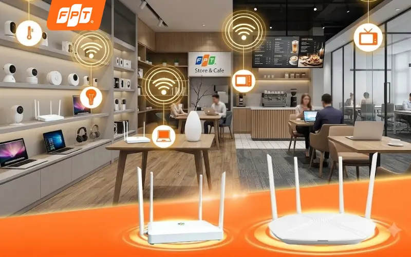 Văn phòng nhỏ tại Tân Bình sử dụng internet FPT để họp online và quản lý bán hàng
