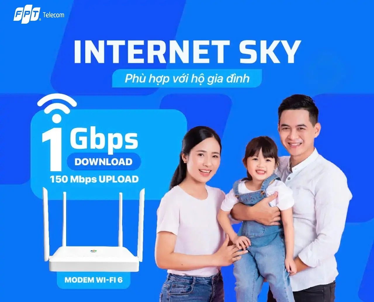 Gói cước Sky đáp ứng nhu cầu tốt sử dụng internet FPT cho giải trí và học tập trực tuyến gia đình tại Phú Thọ Hòa