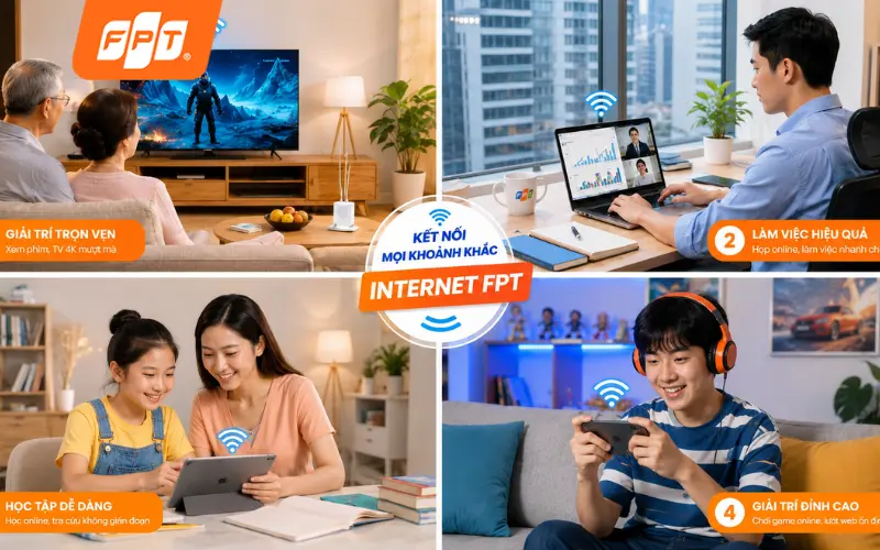 Internet FPT Phan Văn Trị cho nhà phố Hạnh Thông