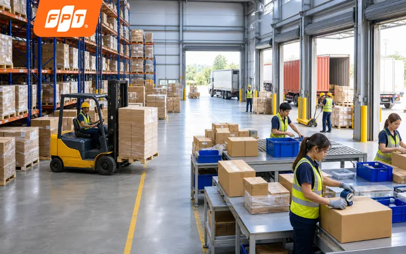Kho bãi và doanh nghiệp logistics trên đường Nguyễn Duy Trinh, phường Long Trường