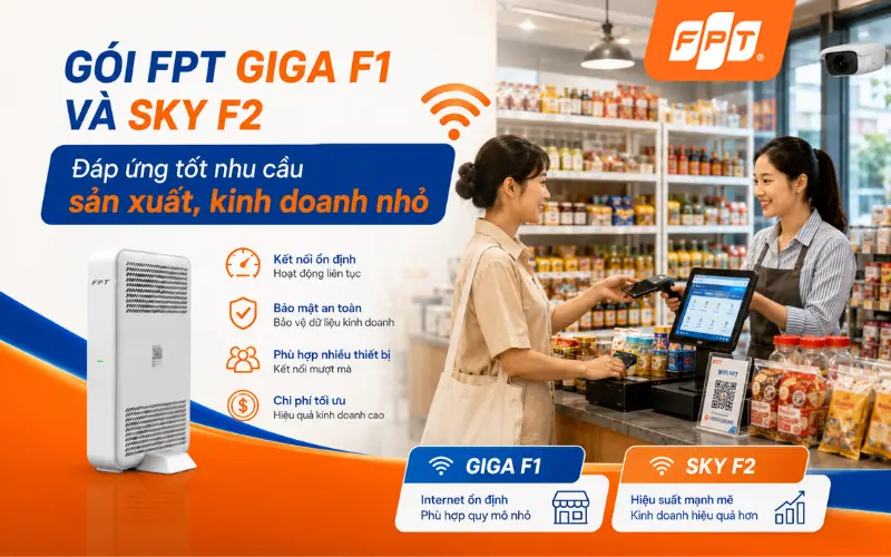 Lắp mạng FPT An Hội Đông cho cơ sở sản xuất kinh doanh