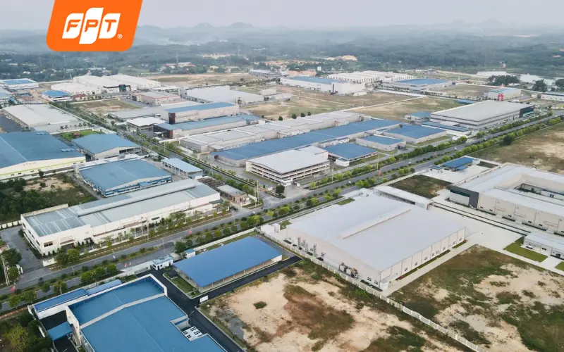 Khu công nghiệp Mỹ Phước và khu dân cư công nhân dọc đường 30/4, phường Bến Cát