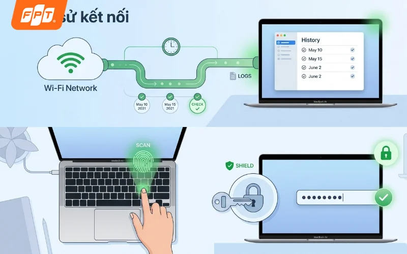 Cách xem pass wifi trên MacBook