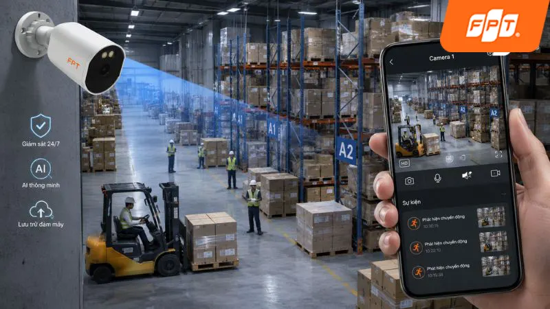 Mạng Internet kết hợp Camera FPT cho doanh nghiệp tại khu công nghiệp Hiệp Phước