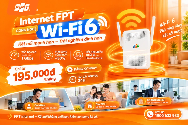 Bảng giá cước internet FPT tại xã Hiệp Phước cho hộ gia đình và doanh nghiệp