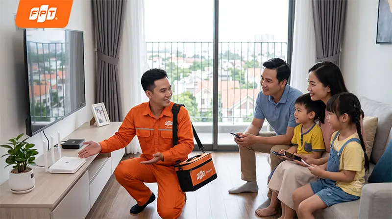 Quy trình đăng ký và lắp đặt internet FPT tại xã Châu Pha