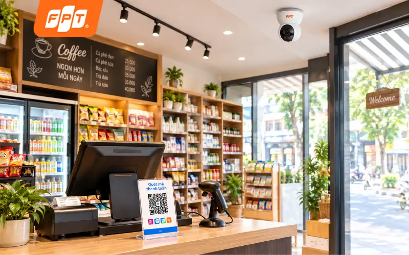 Cửa hàng trên Quốc lộ 55 dùng internet và camera FPT để quản lý bán hàng hiệu quả hơn.