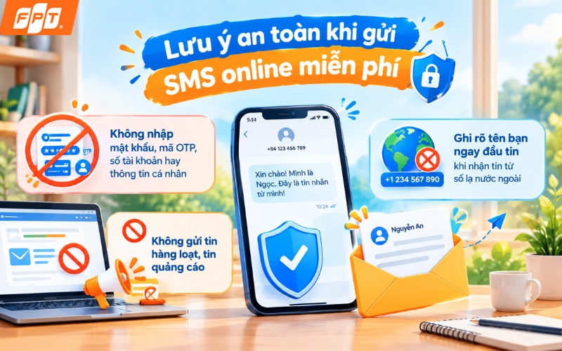 gửi tin nhắn sms miễn phí qua mạng internet