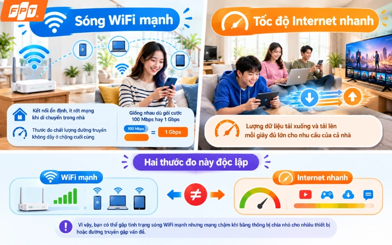 WiFi 5 vạch nhưng vào mạng chậm