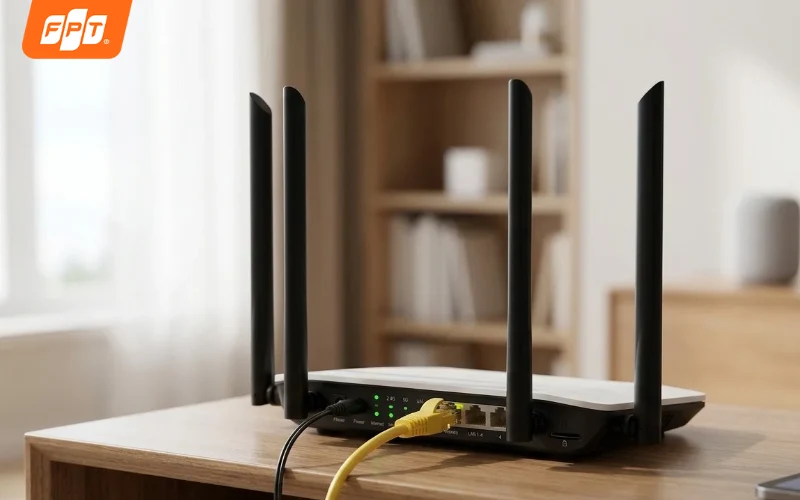 Modem lấy tín hiệu từ nhà mạng