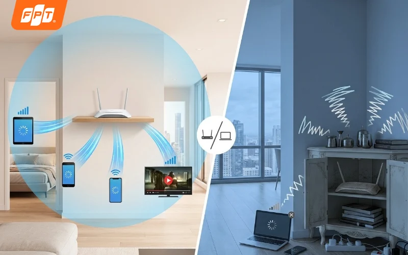Bí quyết đặt router wifi giúp sóng xuyên tường, phủ khắp nhà