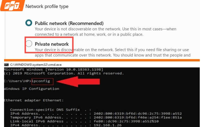 cách kiểm tra địa chỉ IPv4